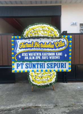 Papan Bunga Duka di Debong Kidul
